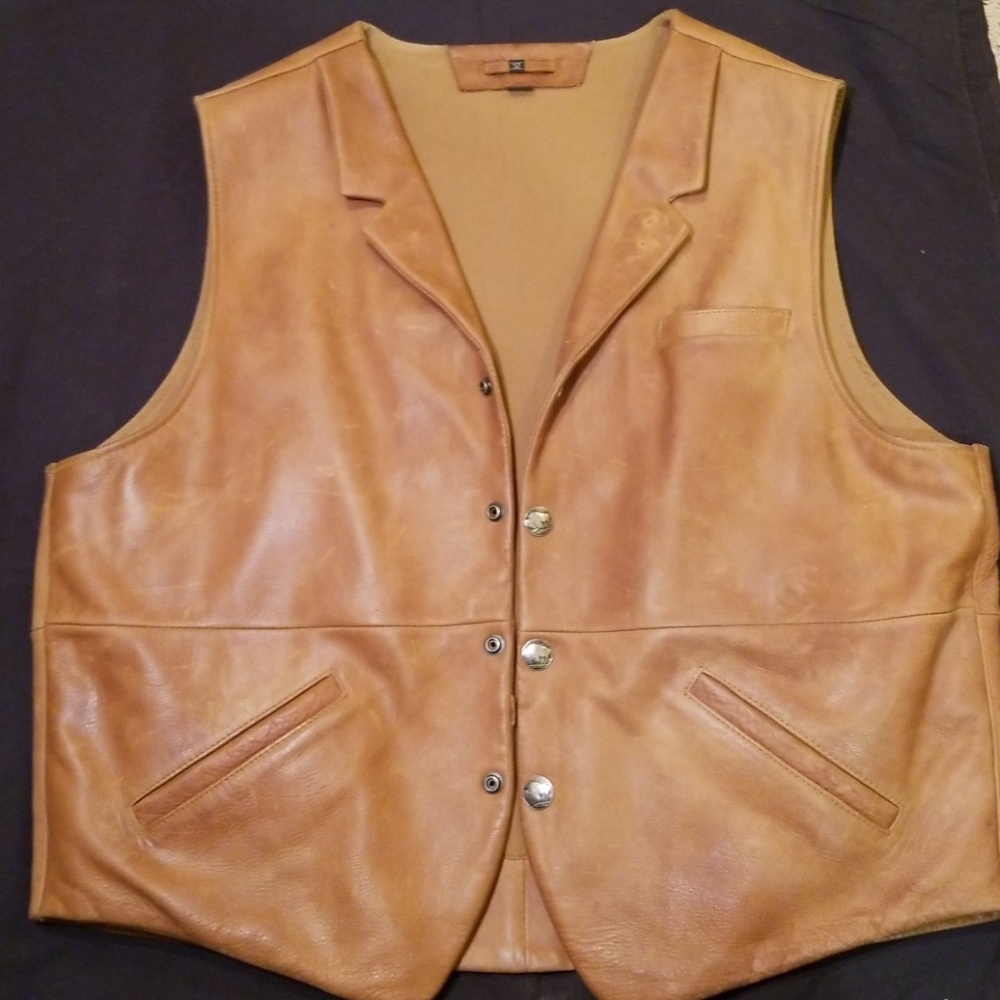 Coronado leather concealment vest